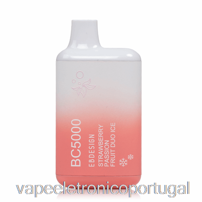 Vape Eletrônico Bc5000 Descartável Morango Maracujá Duo Gelo